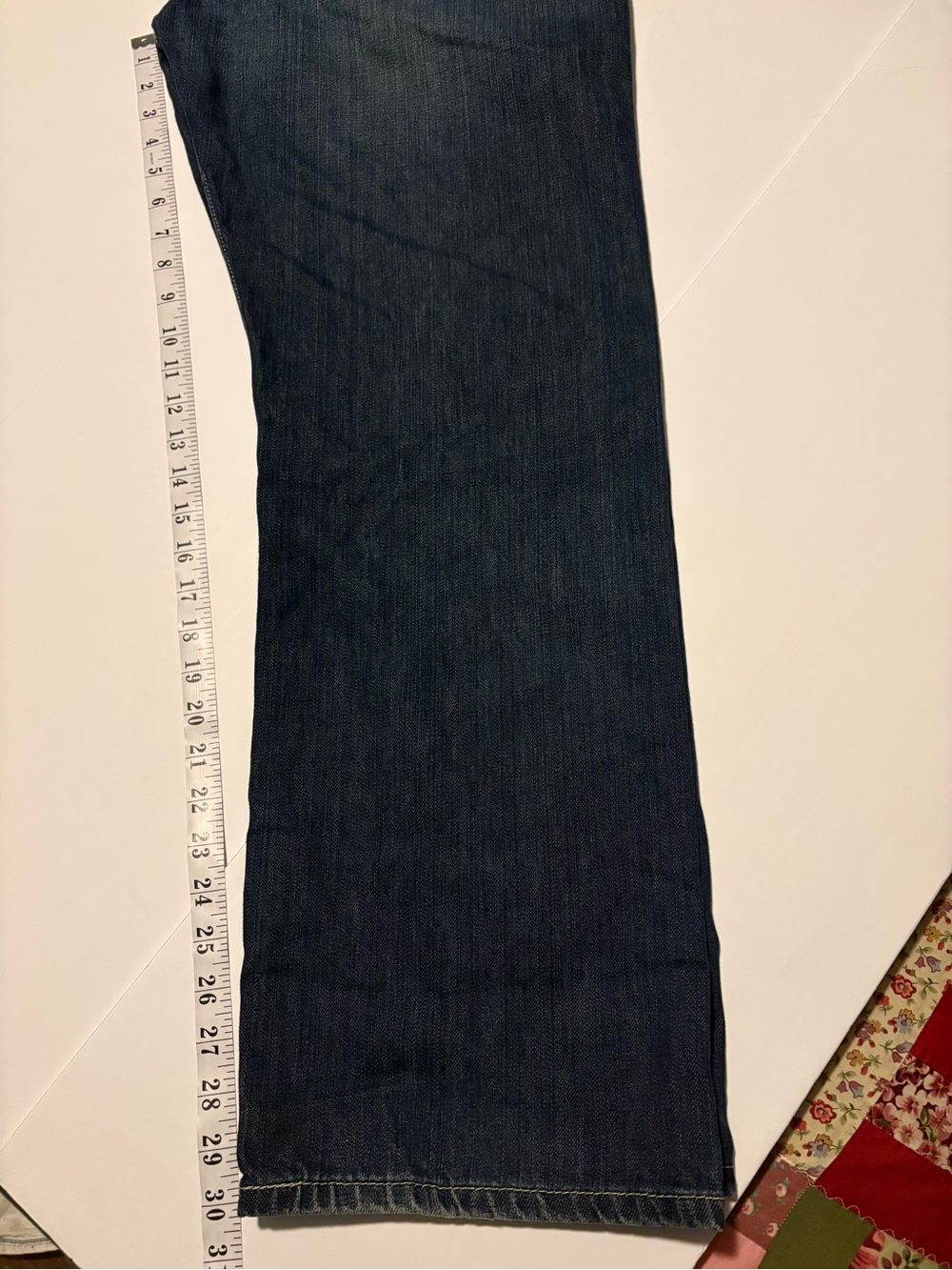 Levi's 505 Straight Men’s Jeans in Dark Blue Denim, Sz 36. - Picture 9 of 13